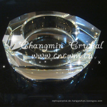 Verkaufen Sie gut neue Art transparenter klarer Kristallaschenbecher, Kristallaschenbecherglasaschenbecher